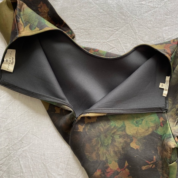 Essentiel Antwerp Floral Camo Short Sleeve Dress Size 10 - Picture 11 of 13